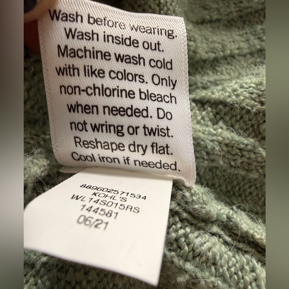 LC Lauren Conrad Mint Cowl Neck Sweater Women’s Size S - Picture 9 of 9